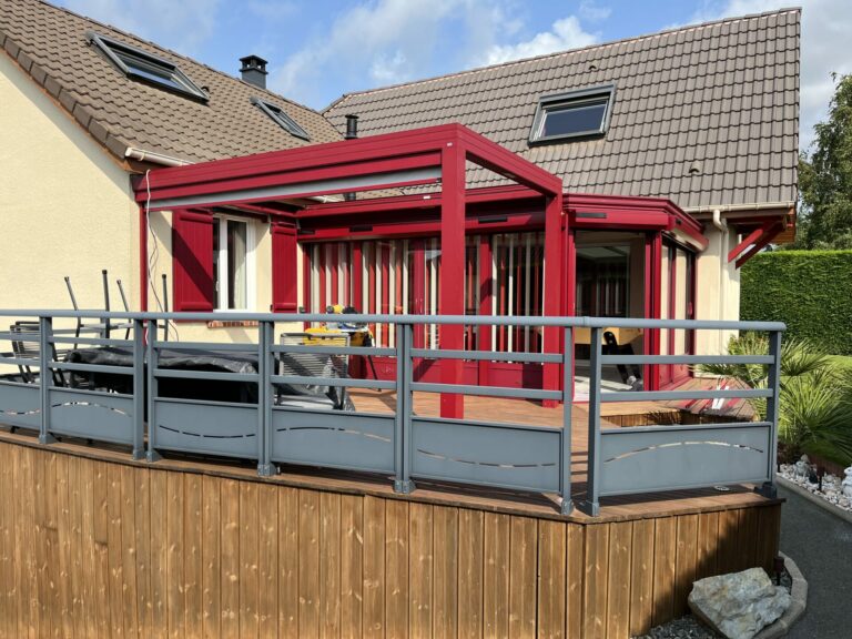 pergola ral 3004 Mesnil réaume