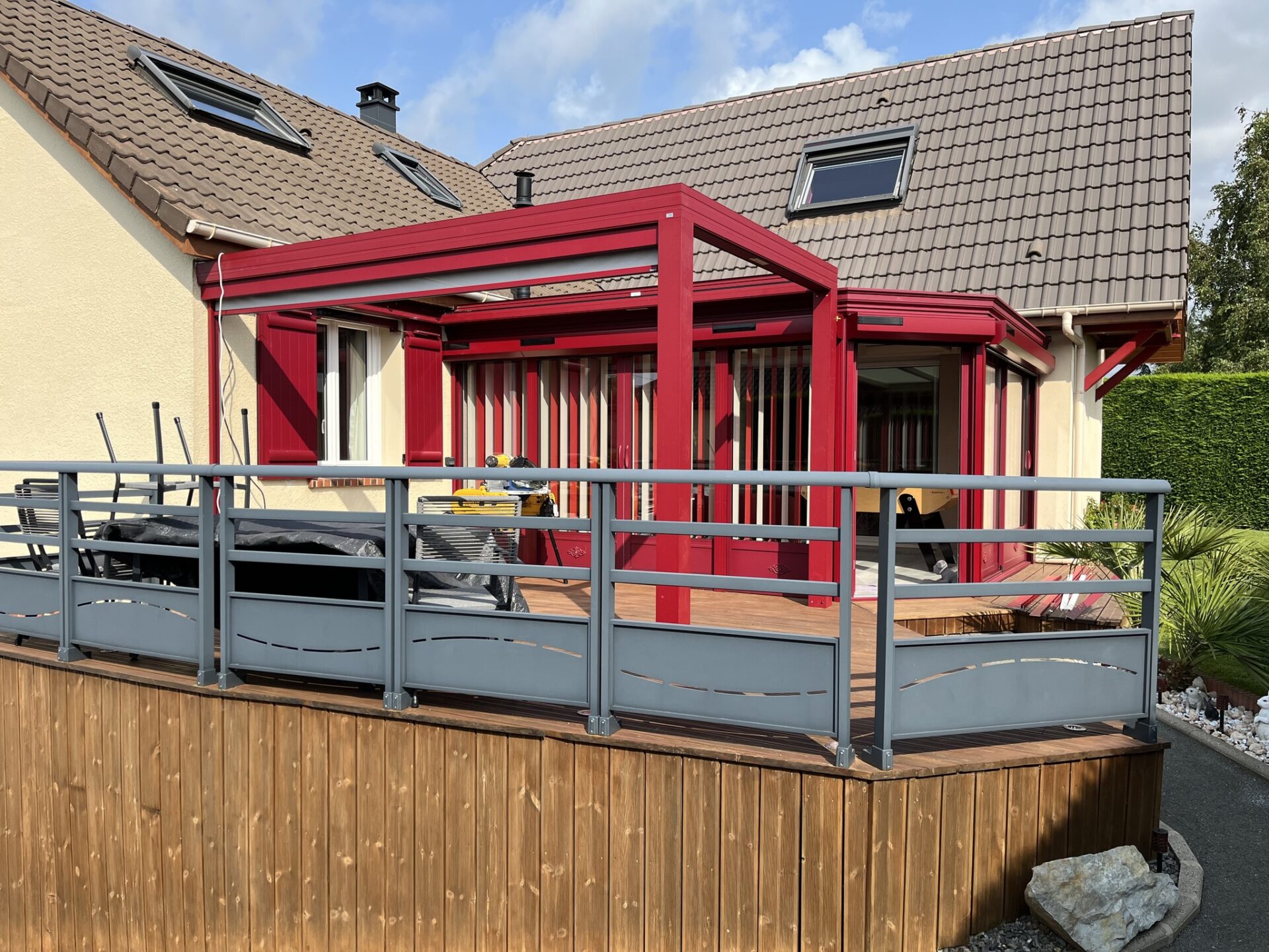 Vergola et veranda à Dieppe