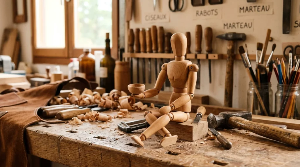 Bonhomme de bois : le charme intemporel du bois naturel