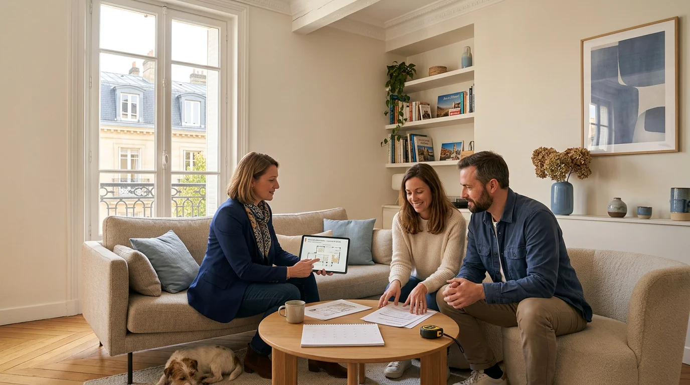 Propriétaires étudiant les aides financières pour le remplacement de fenêtres
