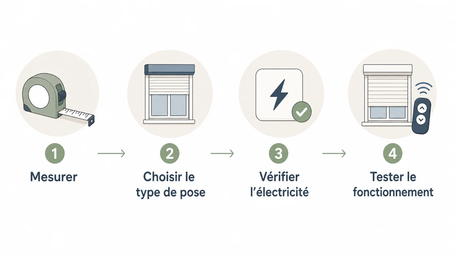 Checklist des étapes pour choisir et installer un volet électrique