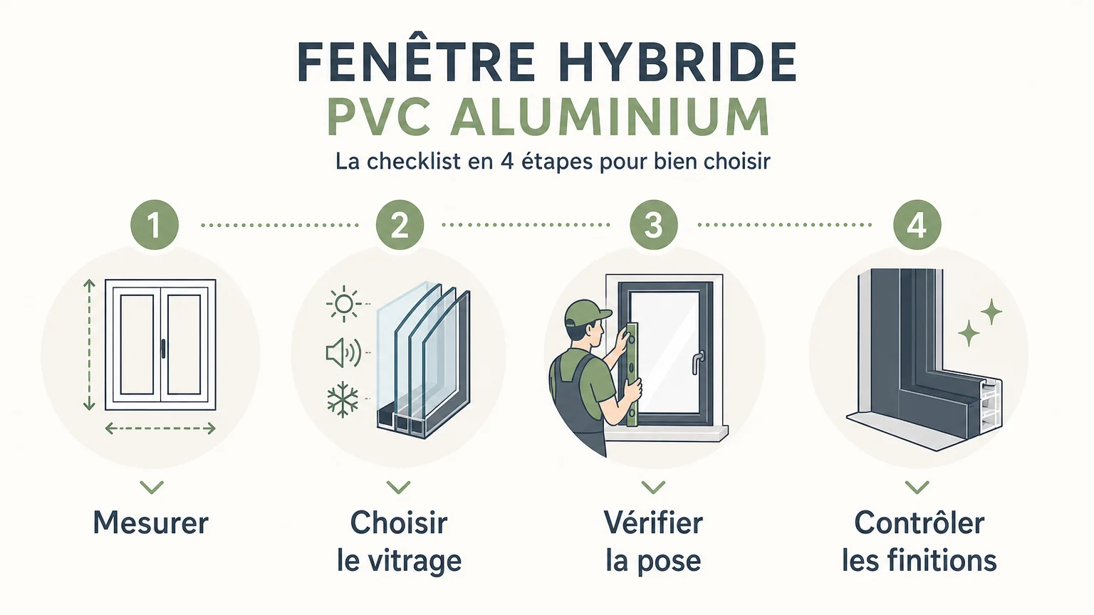 Checklist en quatre étapes pour préparer la pose d’une fenêtre hybride PVC aluminium