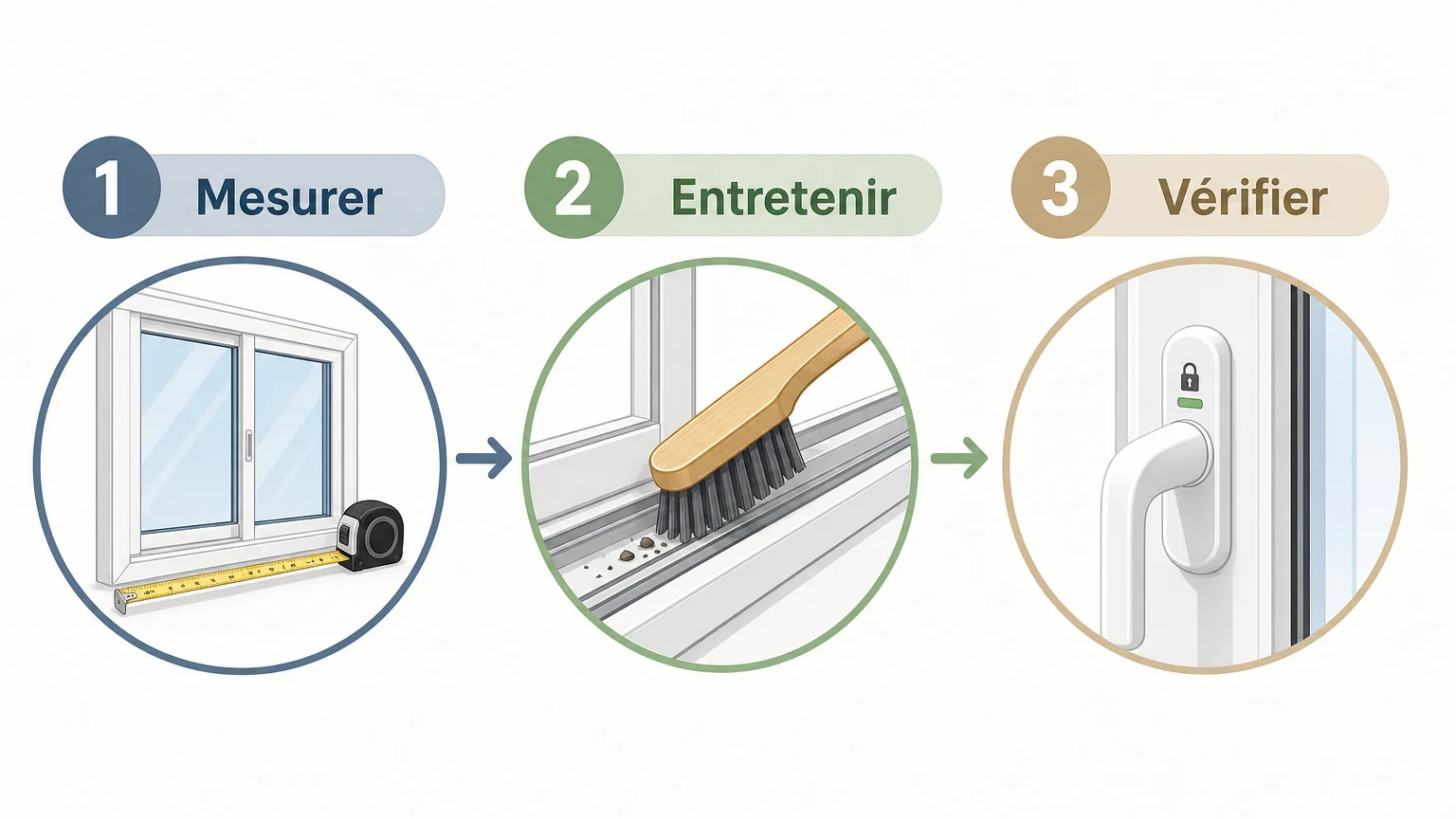Checklist d’entretien et de sécurité d’une fenêtre coulissante PVC